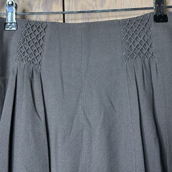 Vintage NWT Umberto Ginocchietti Gray Lined Culottes Long Pants - Picture 3 of 5
